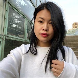 Reformation White Hunter Pullover Sweatshirt